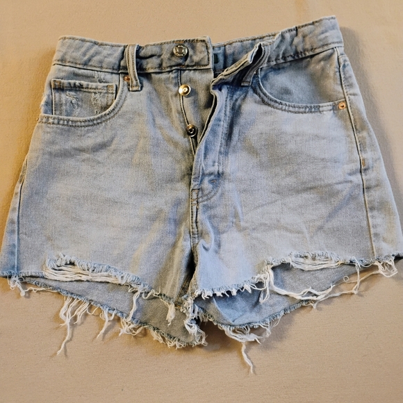 WILD FABLE Denim Jean CUTOFF SHORTS sz 2 - Picture 1 of 7
